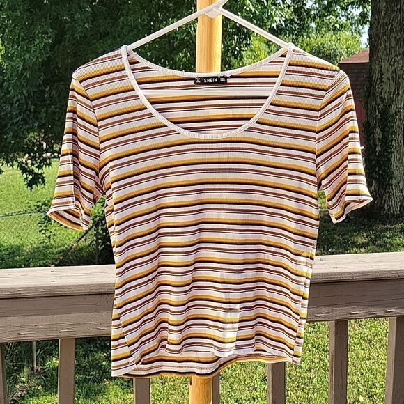 Shein Striped Top size L - Picture 1 of 4